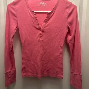 Justice Pink Silver trimmed Tee